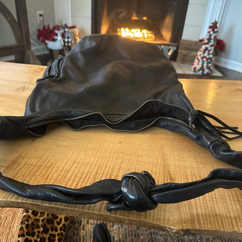Beautiful leather hobo bag